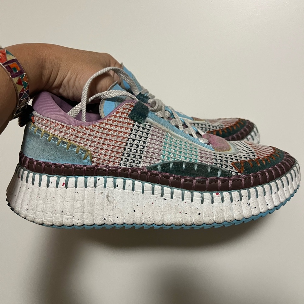 Chloe Colorful Woven Athletic Sneakers